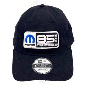 New Era Mopar 85 Years Adjustable Black 9Twenty Cap Embroidery Patch OSFM Cotton
